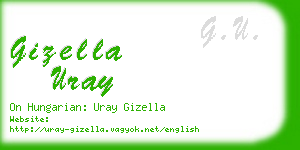 gizella uray business card